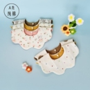 婴儿口水巾A类纯棉防水透气宝宝360度旋转围嘴吃饭围兜新款口水巾