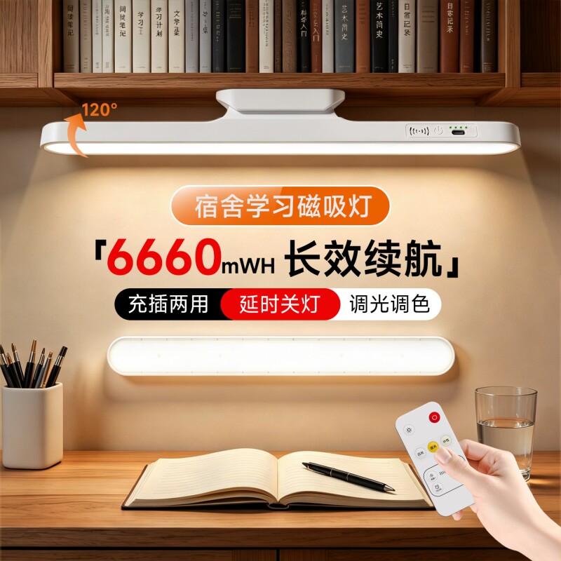充插两用宿舍学习专用护眼酷毙灯										