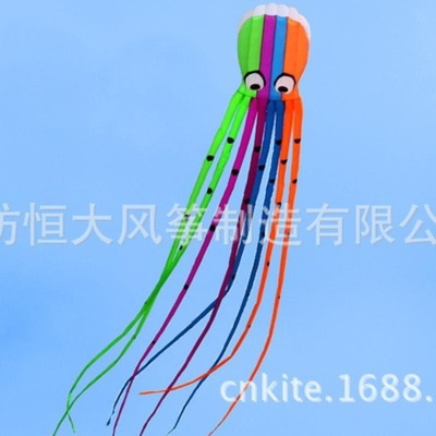 潍坊风筝 8米彩色章鱼风筝 大软体章鱼octopus kite