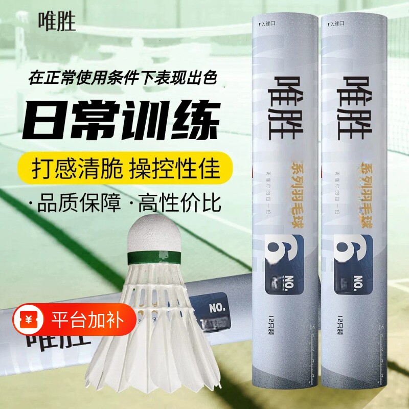 羽毛球羽毛正品不易室内室外比赛防风训练用球耐打专业鹅毛黑羽