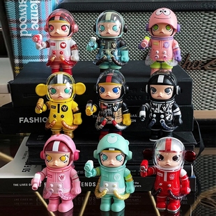 泡泡公仔mega珍藏系列100%MOLLY二代盲盒手办玛特茉莉2周年潮玩具