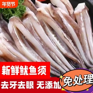 新鲜鱿鱼须冷冻尤鱼串腿生鲜鱿鱼二本足海鲜水产铁板鱿鱼商用批发