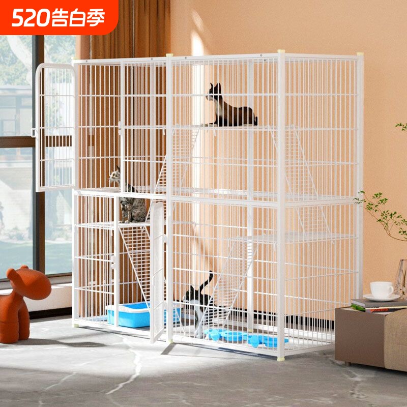 猫笼子超大自由空间猫笼家用室内猫别墅猫咪笼子超大号猫屋猫窝