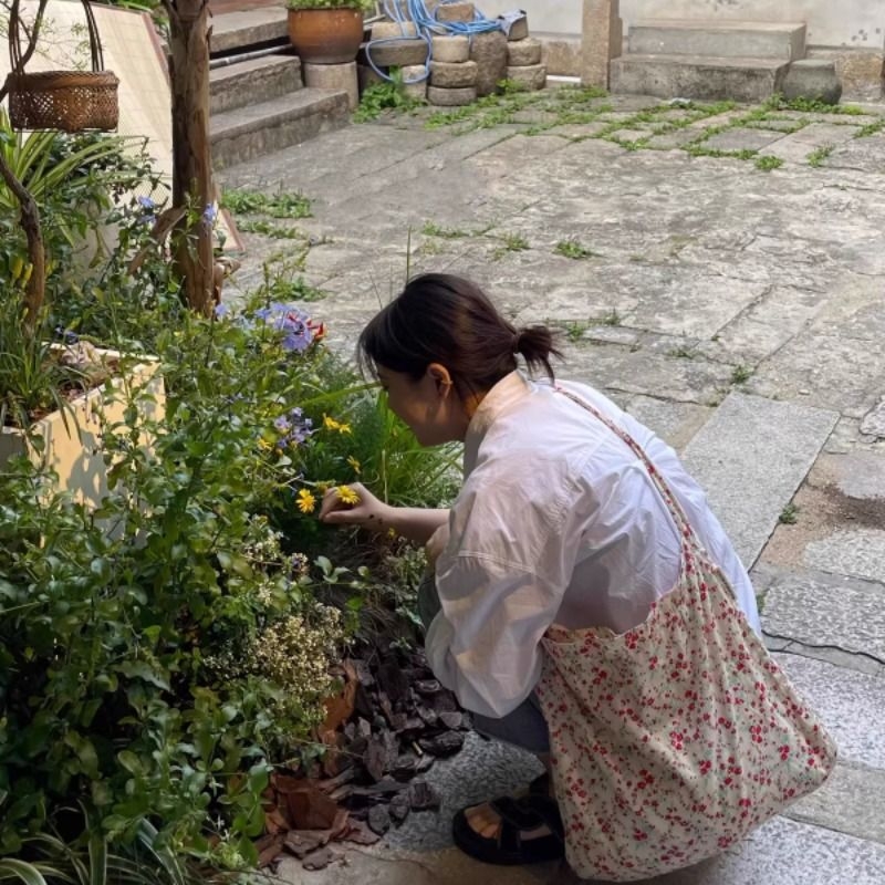 2025新款夏日碎花森系浪漫布袋大容量休闲托特包百搭文艺帆布包