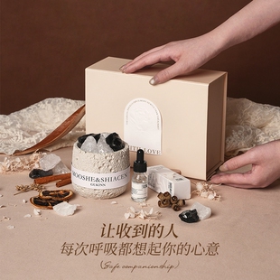 复古香薰山有扶苏无火晶石扩香石香氛礼物男女生日伴手礼实用小众