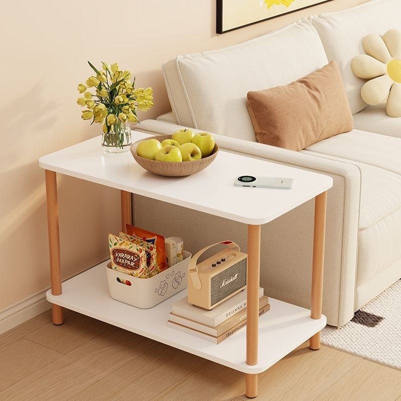 简易小茶几家用客厅边几沙发出租屋床头置物架茶桌茶台双层床边