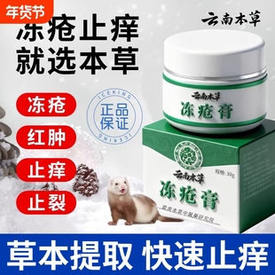 云南本草冻疮膏止痒儿童耳朵手足排行榜第一名冻伤膏正品官方旗舰