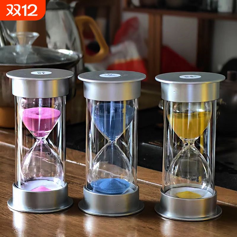 银盖夜光款沙漏10/20/30分钟计时器儿童学习时间平安夜耶诞节礼物