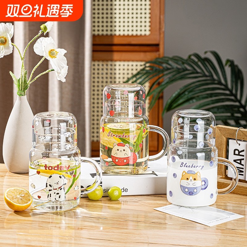 弗莱文茨高硼玻璃杯一壶一杯