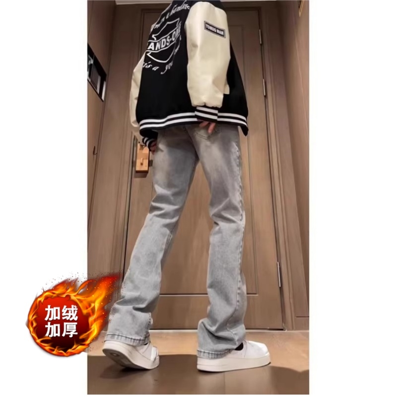 【厂牌推荐】烟灰色直筒牛仔裤子