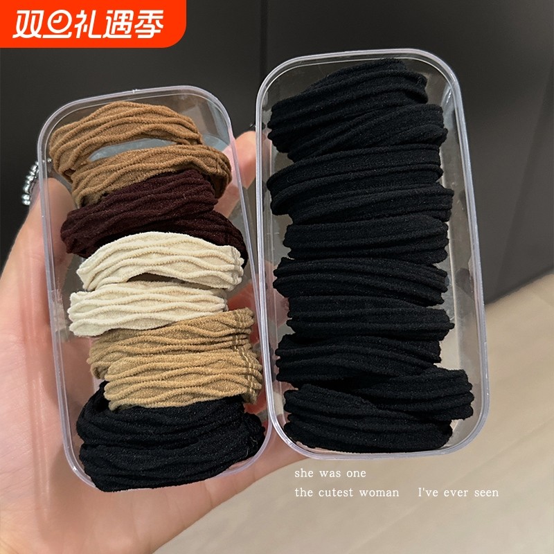 高马尾发绳头绳发圈高弹力耐用橡皮筋女扎头2024新款高端春夏头饰