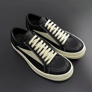 ro鞋子男真皮休闲鞋厚底板鞋男款潮鞋男生春季新款透气小众增高鞋