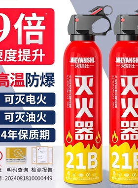 车载灭火器2025新款耐高温防爆21B水基家用私家车用3c认证便携式