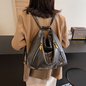 MUSHIDAISHU高颜值休闲复古通勤托特包女新款单肩斜挎包双肩背包