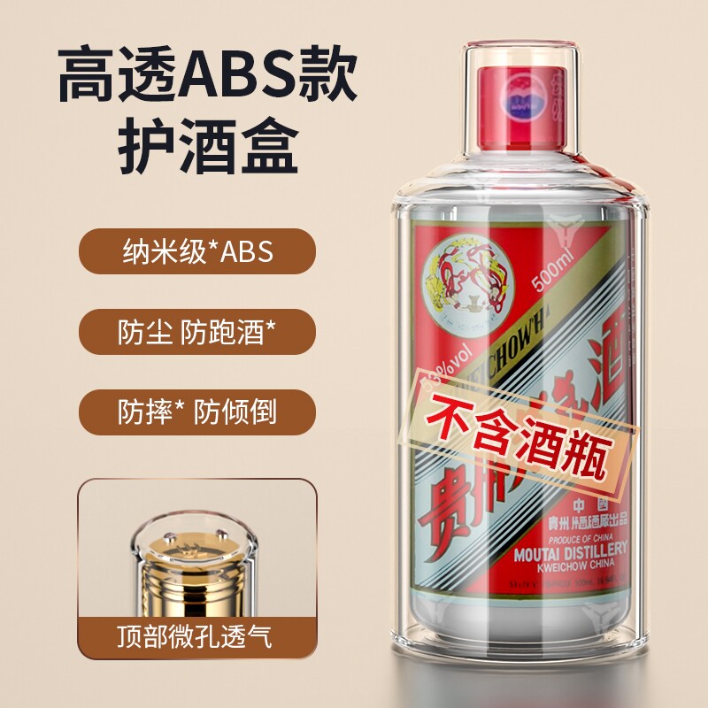 适飞天十二生肖酒盒保护套500ml白酒瓶包装盒展示罩封酒密封收藏