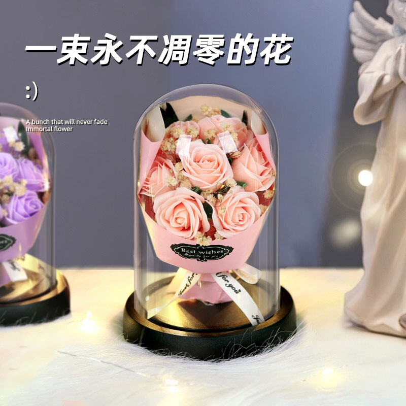 生日礼物女生送女友老婆实用创意香皂玫瑰花高级小七夕情人节礼物图片