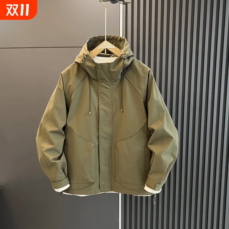男士外套春秋冬加棉加厚c