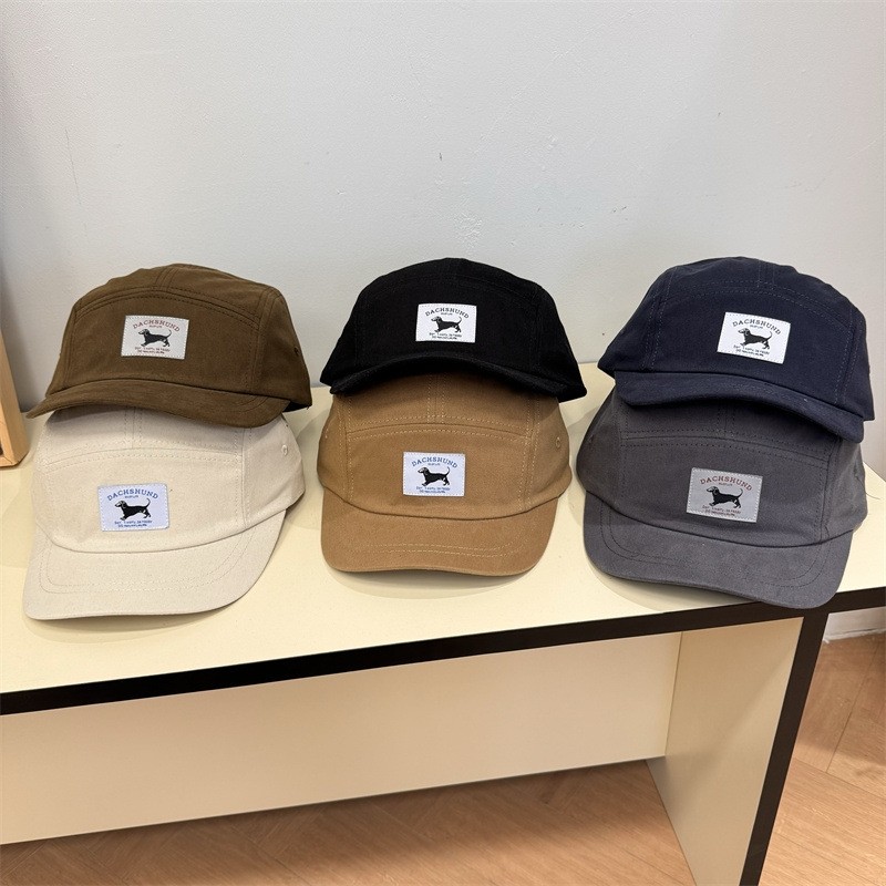 短帽檐美式复古字母帽子男潮人情侣软顶嘻哈简约棒球帽男鸭舌帽男