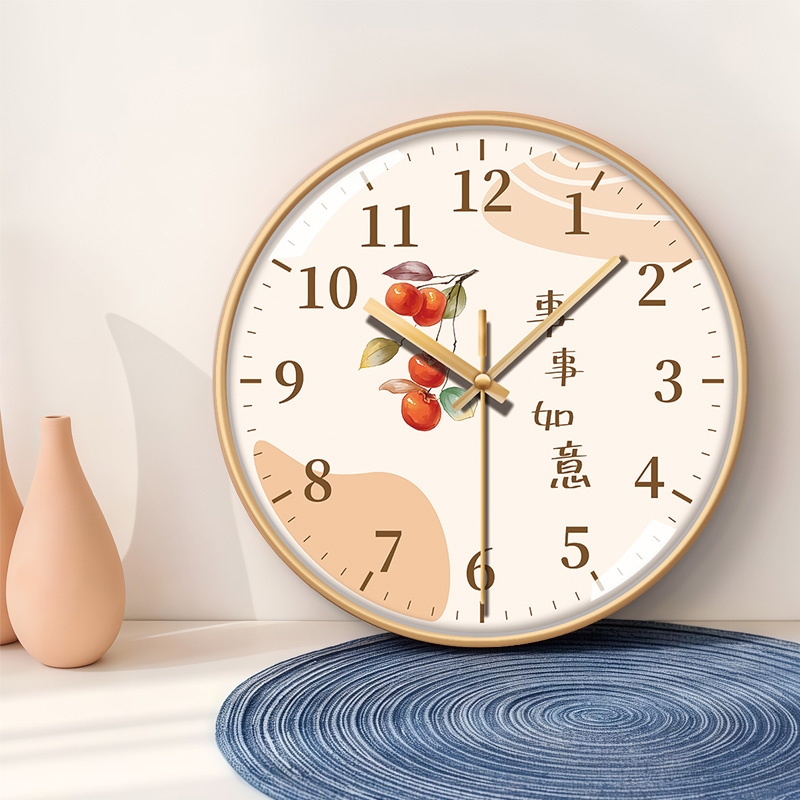 现代简约时钟家用客厅时尚钟表创意网红表静音挂钟卧室大气机芯