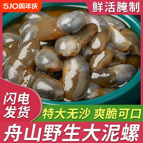 醉泥螺特大黄泥螺鲜活腌制潮汕生腌即食罐装舟山特产海鲜无沙新鲜