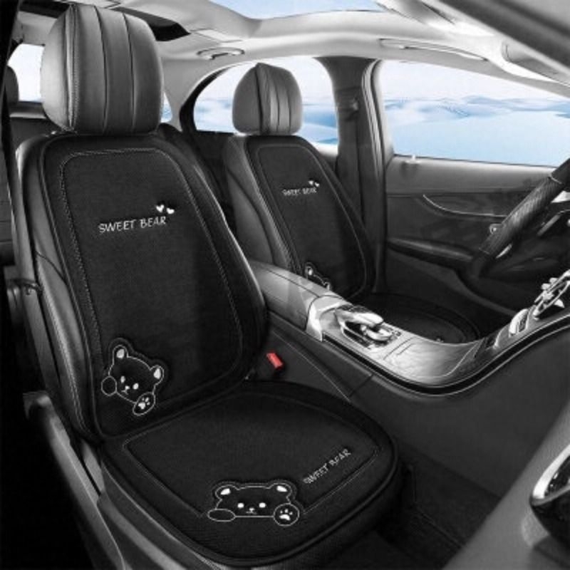 2025汽车坐垫四季通用亚麻座椅套座垫夏季车垫透气座椅垫座套后排