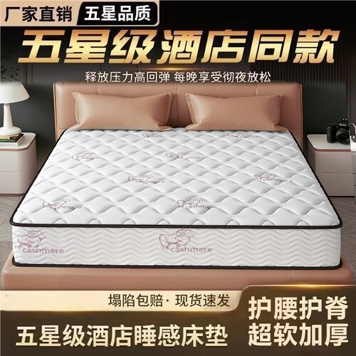 家用透气床垫卧室20CM加厚弹簧垫乳胶垫椰棕软硬两用海绵护脊酒店