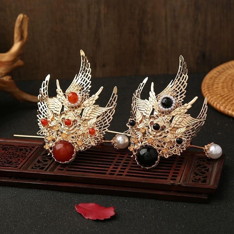 汉服发冠古装男士束发头饰男女发簪日常古风发饰摄影演出cos头冠