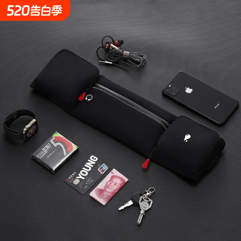厂家跨境直销户外大水壶运动腰包 健身跑步腰包 防水运动手机腰包