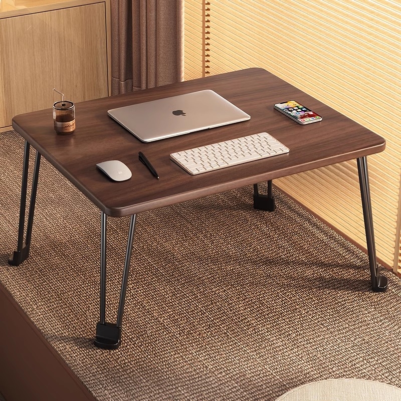 床上小桌子可折叠卧室大学生支架床上办公桌懒人笔记本飘窗桌电脑桌宿舍学习桌写字桌儿童看书课桌膝上桌