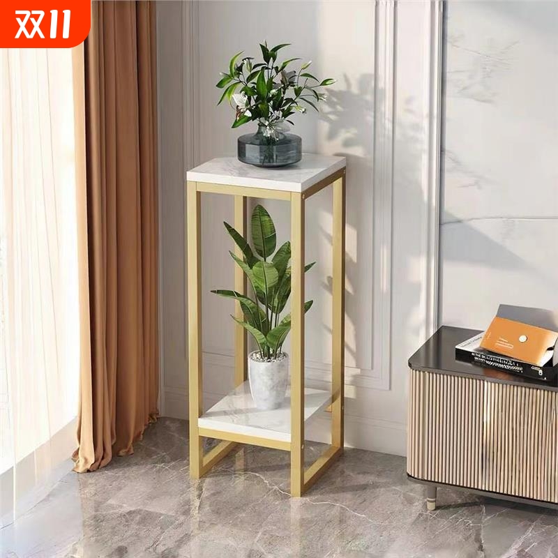 欧式花架子铁艺多层室内客厅阳台置物架绿萝花盆架落地式家用地面