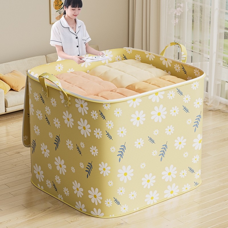 被子收纳袋搬家打包袋衣服整理衣物行李袋大容量加厚布袋防潮防水