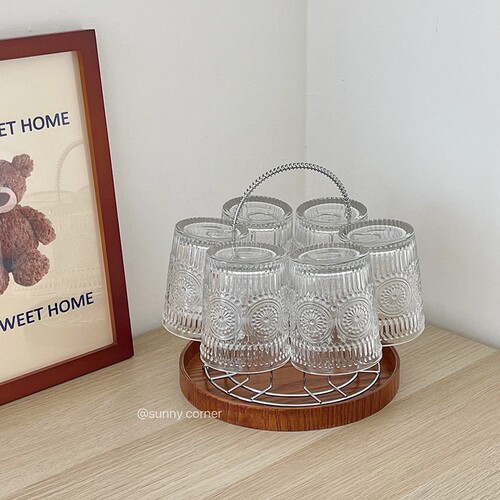 ins简约杯架水杯沥水架子玻璃杯桌面收纳置物架挂杯架