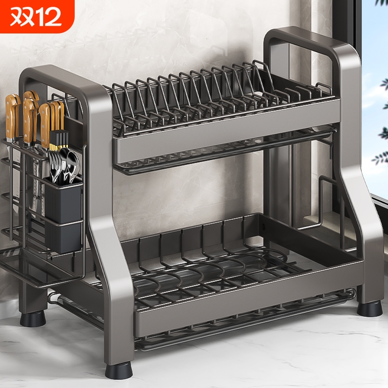 厨房置物架碗碟碗盘收纳架沥水架