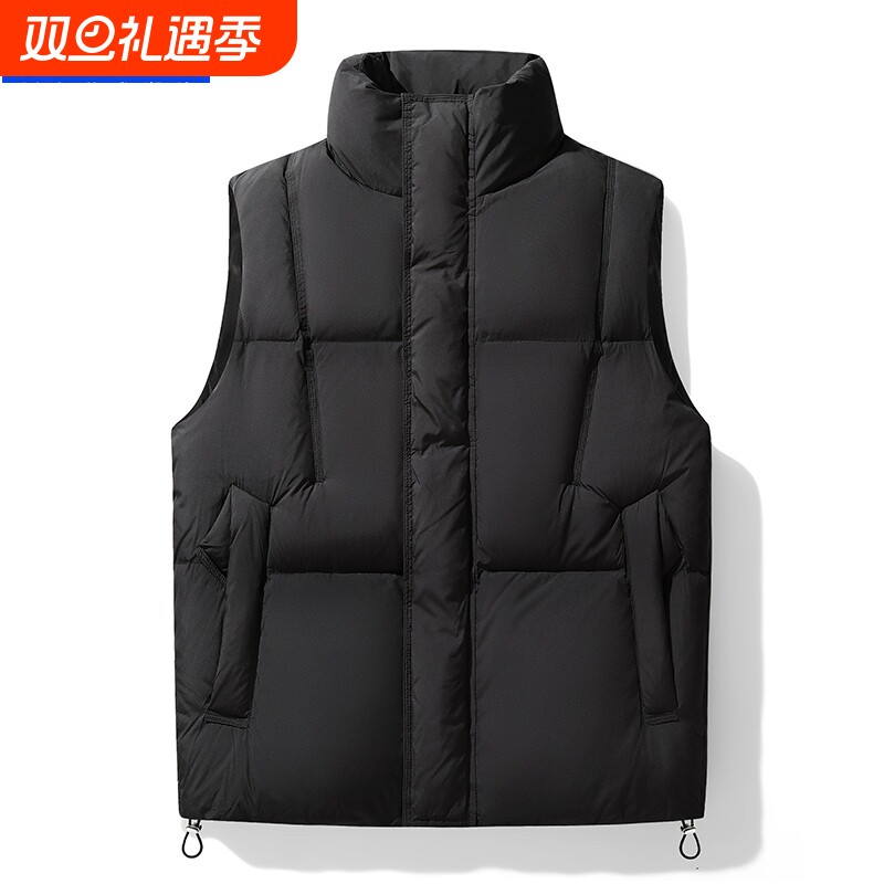 沃克华菲羽绒马甲男秋冬加厚保暖羽绒服背心大码外穿休闲运动外套
