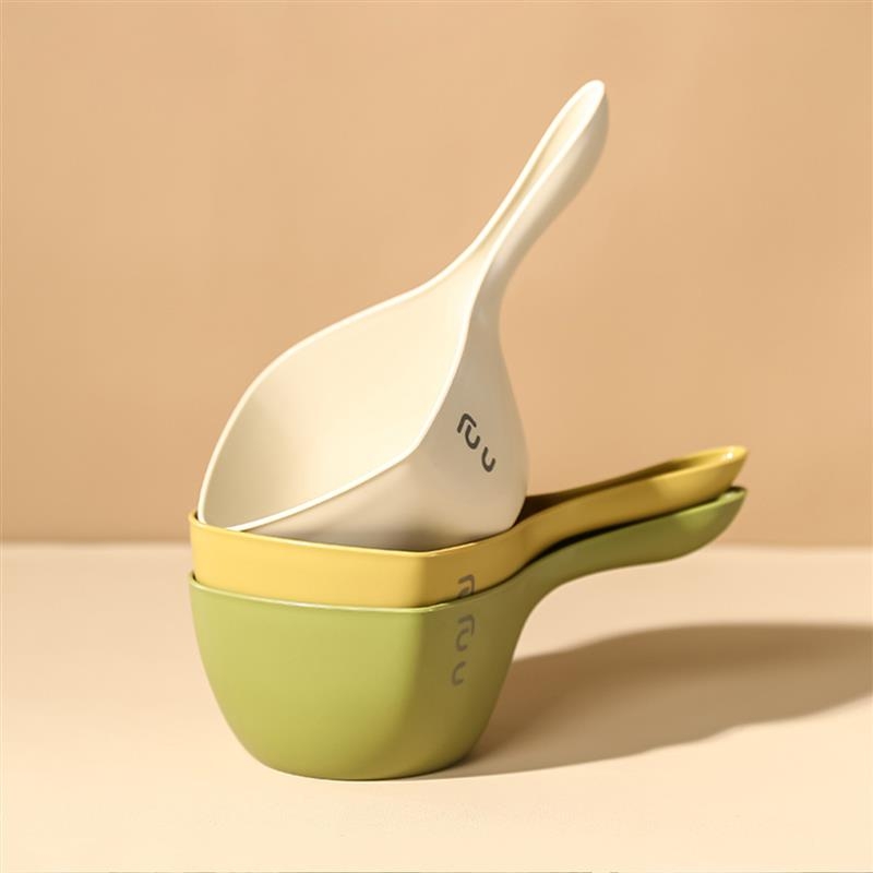 水瓢家用厨房舀水勺透明塑料浇花舀子水漂舀子长柄创意洗头水勺子