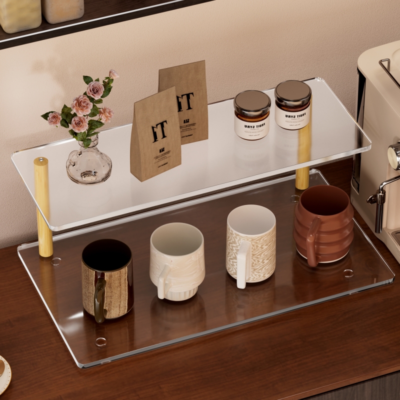 楚骏亚克力杯架桌面放置架子