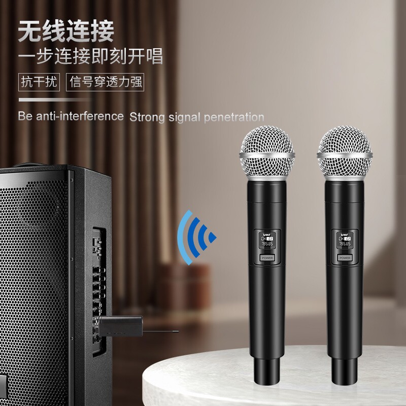 无线麦克风手机电脑直播K歌教学家用车载音响万能手持麦克风话筒