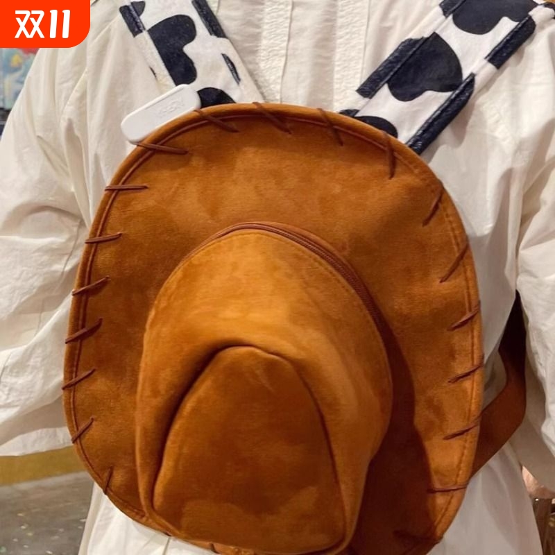 创意情人节帽子双肩包胡迪包卡通可爱背包学生书包卡通生日礼物