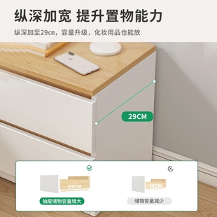 床头柜简约现代小型收纳储物简易ins风出租房用卧室床边置物架