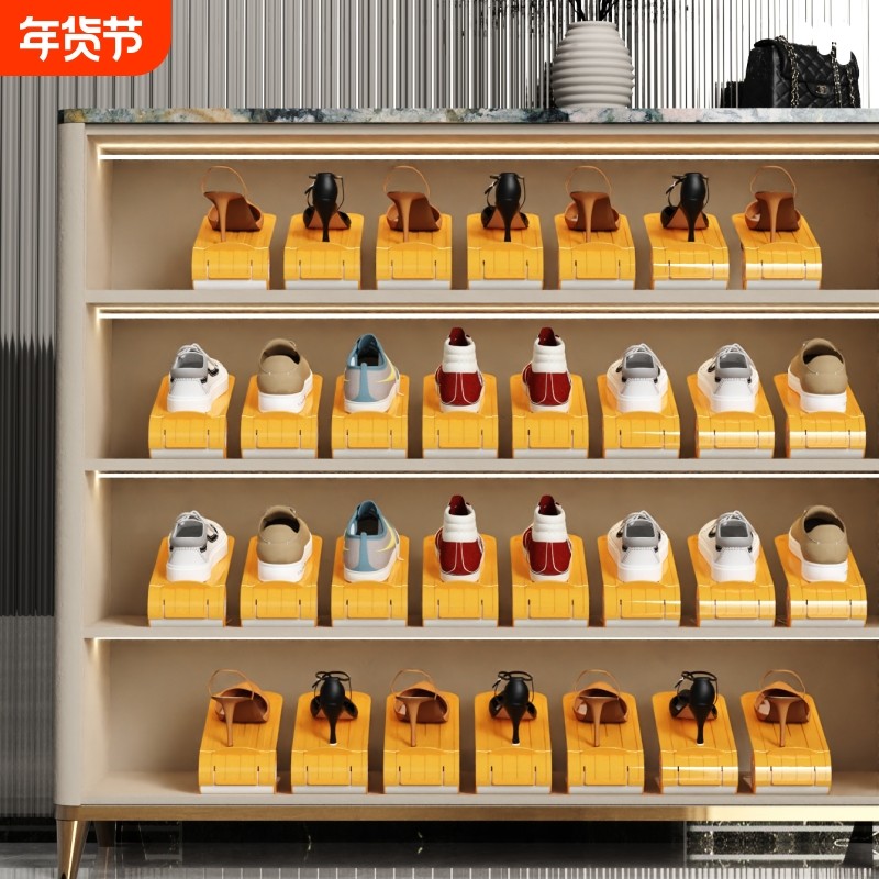 可调节鞋架双层鞋托宿舍鞋柜柜子分层整理拖鞋鞋子置物架收纳盒架,收纳整理,鞋子收纳架,淘宝优惠券,粉丝福利购,淘宝优惠卷