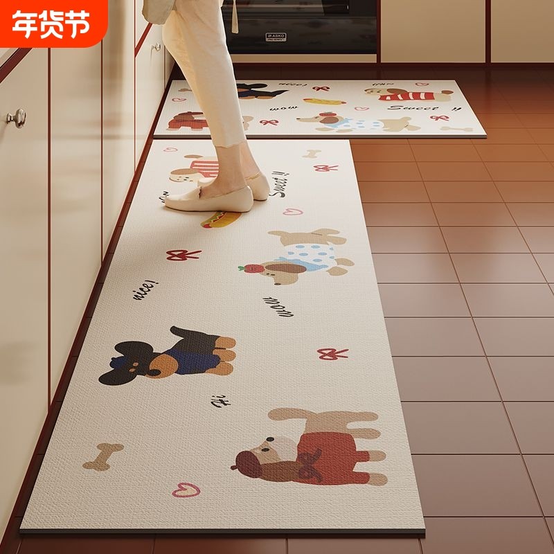 硅藻泥厨房防滑防油地垫长条吸水垫专用防水地毯脚垫免清洗免洗,居家布艺,厨房地垫,淘宝优惠券,粉丝福利购,淘宝优惠卷