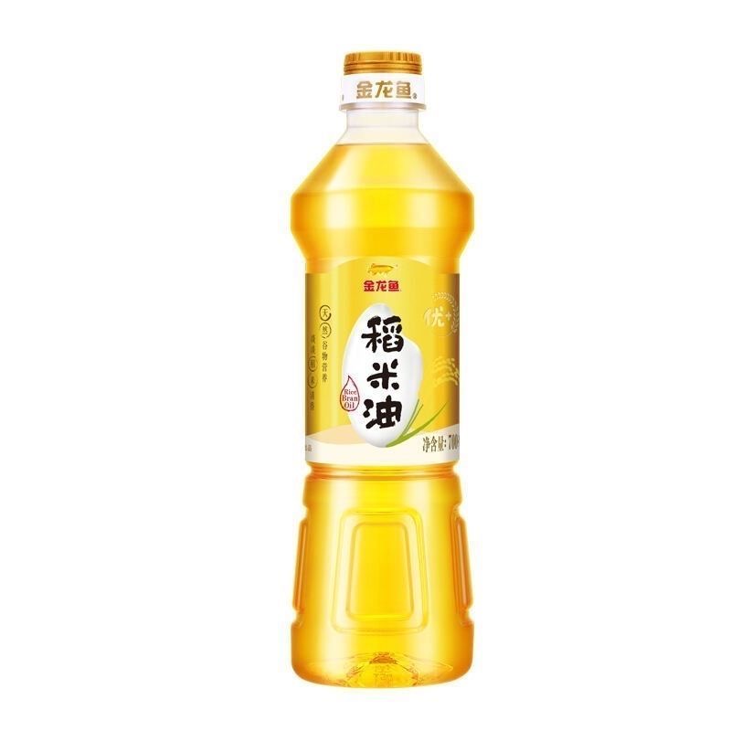 金龙鱼优+稻米油700ml食用油家用炒菜植物油烹饪小瓶米糠油瓶装