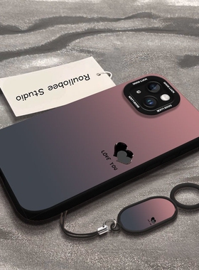 苹果手机壳渐变黑色17promax iphone16promax新款iphone15pro高级感14pro保护套13pm小众12网红1防摔硅胶女款