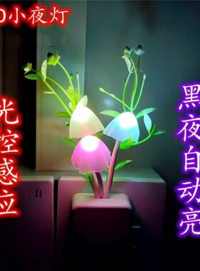 led智能光控感应节能插电小夜灯