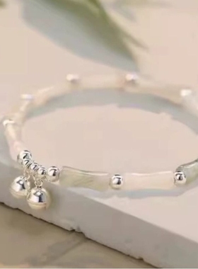 枭起青壤迪丽热巴聂九罗同款竹节手镯开口小众高级感男女同款镯子