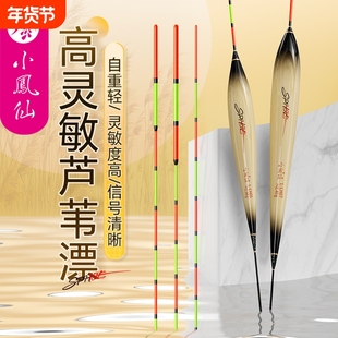 小凤仙芦苇鱼漂加粗醒目高灵敏浮漂底钓行程细尾轻口冬钓鲫鱼漂