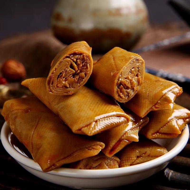 豆卷香菇夹心豆干小包装零食即食豆腐干辣条小吃四川爆款食品