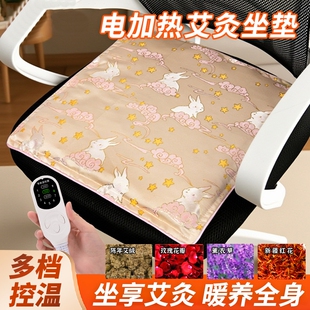 电加热艾绒艾灸坐垫秋冬加热保暖垫子家用艾灸垫艾草实用红花养生
