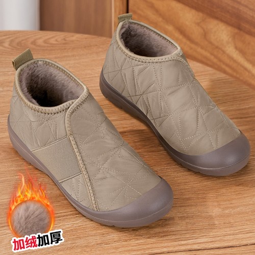 老北京棉鞋女冬季2024新款雪地靴加绒加厚防滑老人保暖一脚蹬布鞋