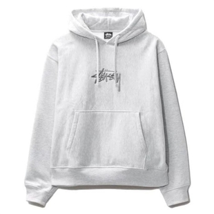 潮牌斯图西Stu连帽卫衣帽子刺绣重磅高版本秋冬加绒亲子黑色灰色